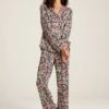 Navy Floral Pyjama Set