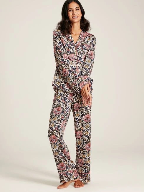 Navy Floral Pyjama Set
