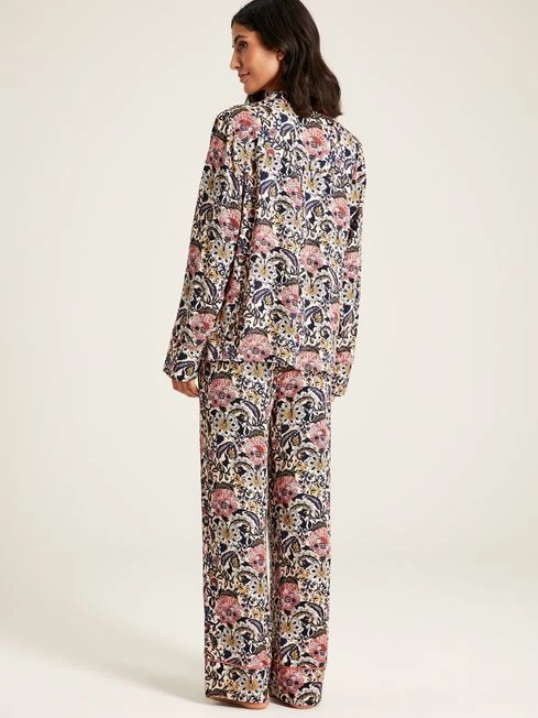 Navy Floral Pyjama Set - Image 2