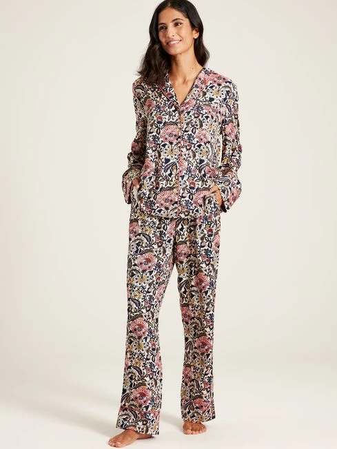 Navy Floral Pyjama Set - Image 3