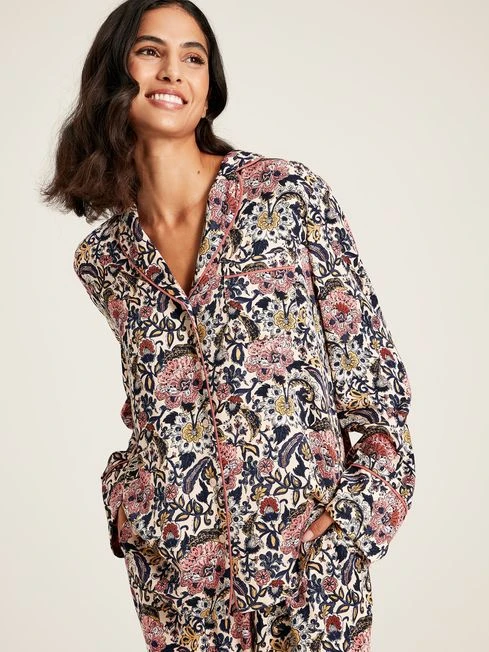 Navy Floral Pyjama Set - Image 4