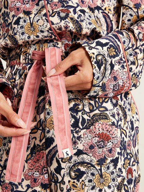 Navy Floral Pyjama Set - Image 7