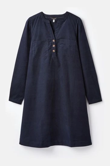 Navy Cord Mini Dress