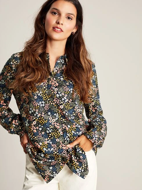 Joules Blue Kalina Concealed Placket Shirt