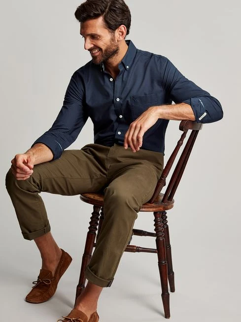 Oxford Navy Blue Classic Fit Shirt - Image 6