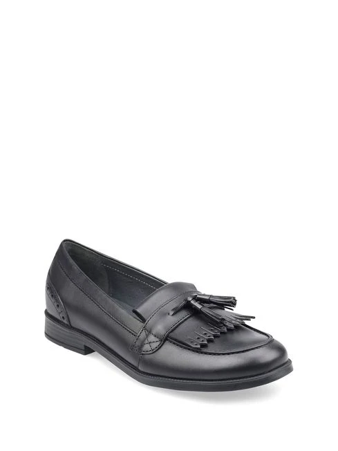 Start-Rite Sketch Slip On Black Patent Leather School Shoes Wide Fit - Image 2