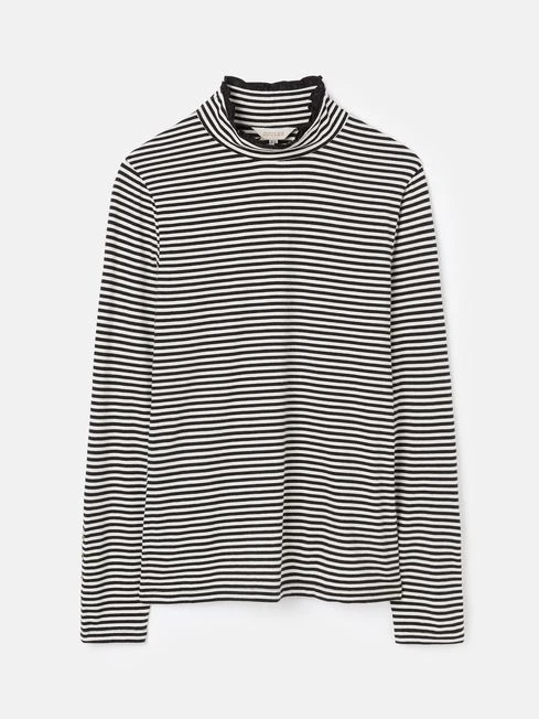 Black/Cream Roll Neck Top - Image 6