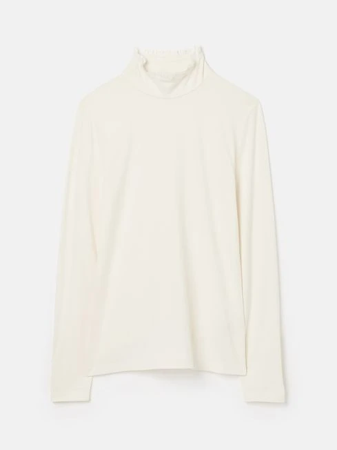 Cream Roll Neck Top - Image 7