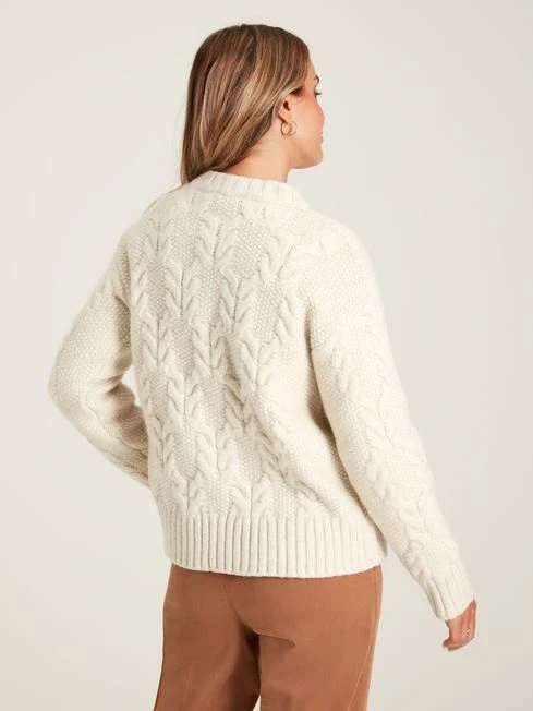 Cream Cable Knit Jumper - Image 2