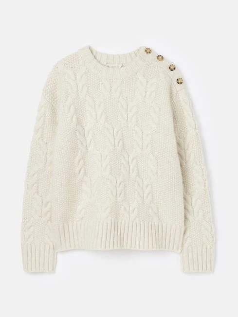 Cream Cable Knit Jumper - Image 6