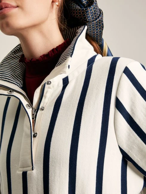 Cream/Navy Pullover Sweat - Image 4