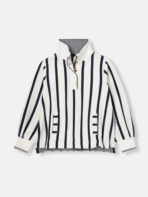 Cream/Navy Pullover Sweat - Image 7