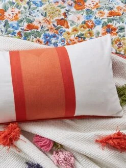 White Bunbury Floral Cushion