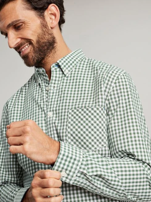 Joules Green Goodridge Long Sleeve Classic Fit Poplin Shirt - Image 5