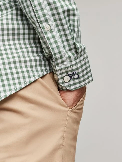 Joules Green Goodridge Long Sleeve Classic Fit Poplin Shirt - Image 6