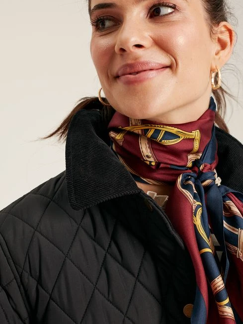 Black Showerproof Quilted Jacket - Image 4