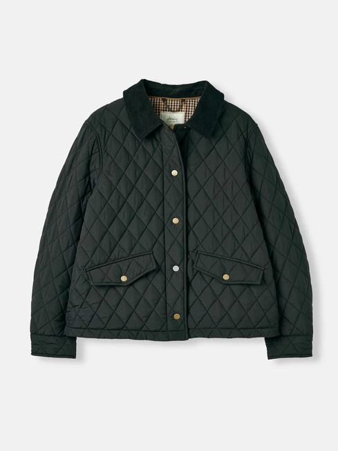 Black Showerproof Quilted Jacket - Image 6