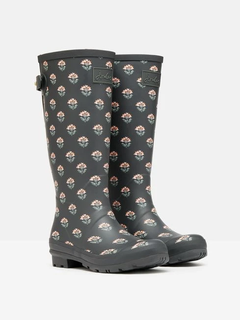 Grey Printed Wellies