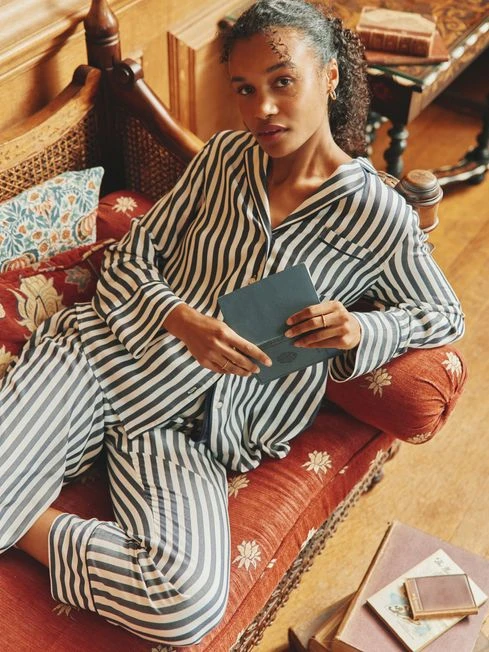 Navy Stripe Pyjama Set - Image 2