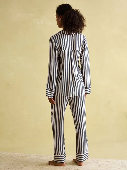 Navy Stripe Pyjama Set - Image 4