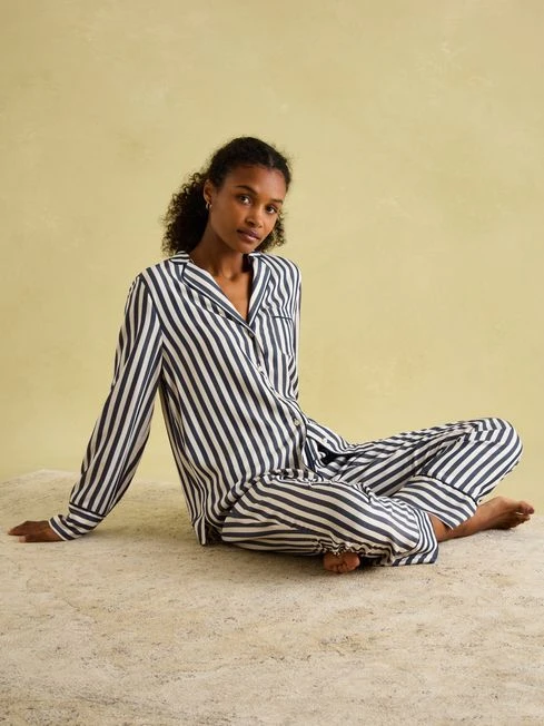 Navy Stripe Pyjama Set - Image 5