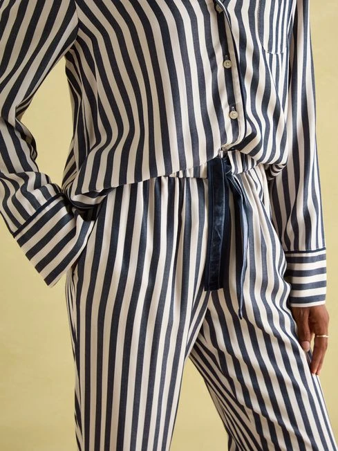 Navy Stripe Pyjama Set - Image 8