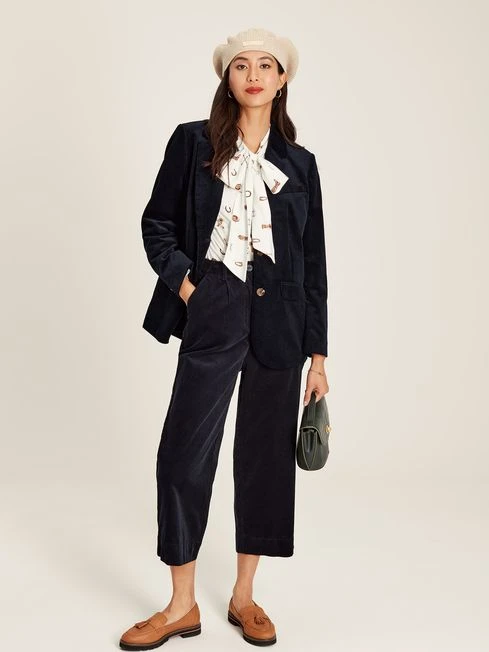 Equestrian White Tie Neck Blouse - Image 5