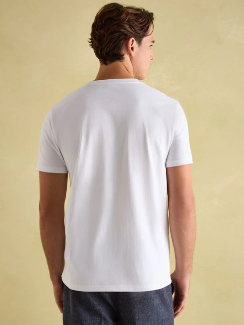 White Plain Jersey T-Shirt - Image 2