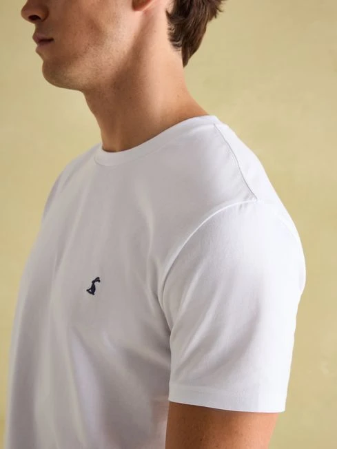 White Plain Jersey T-Shirt - Image 5
