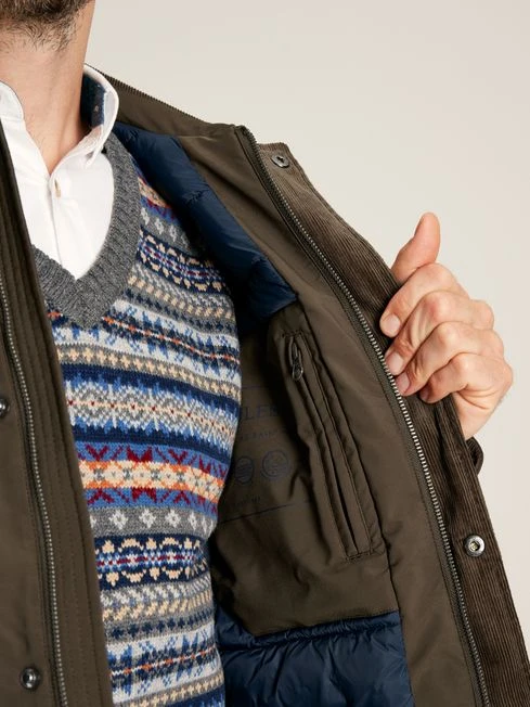 Brown Multi-pocket Waterproof With Padded Lining Coat - Image 8