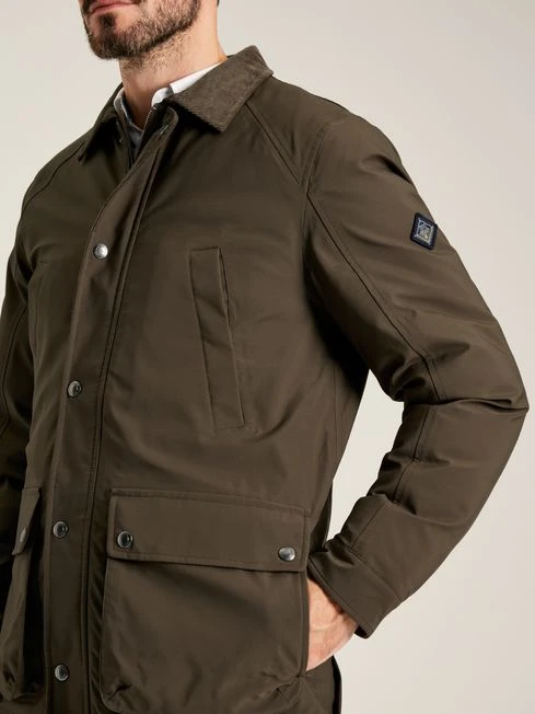 Brown Multi-pocket Waterproof With Padded Lining Coat - Image 9