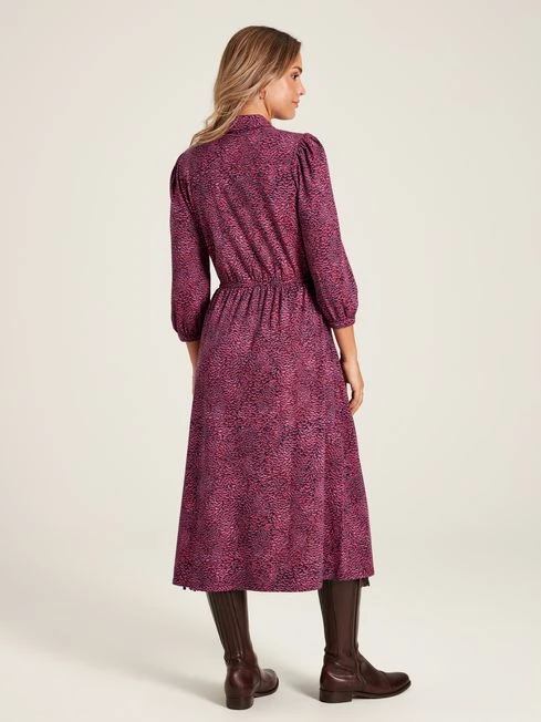Purple Jersey Shirt Dress - Image 2
