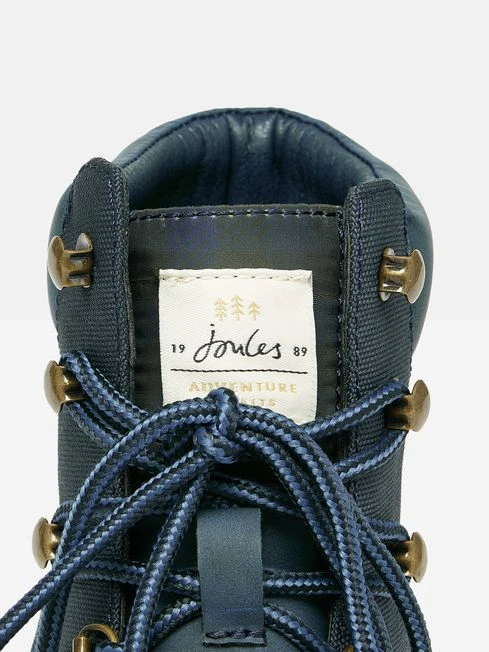 Navy Lace-Up Boots - Image 6