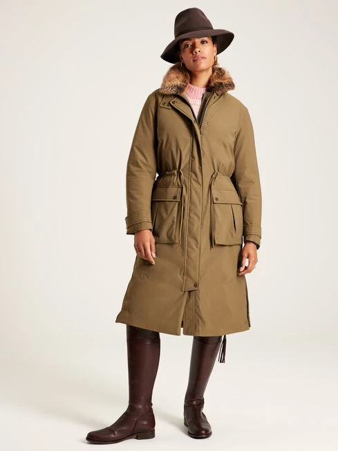 Tan Brown Waterproof Padded Jacket - Image 3