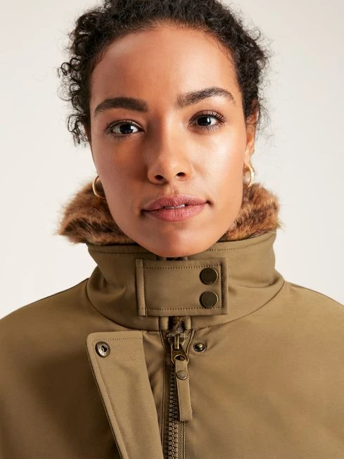 Tan Brown Waterproof Padded Jacket - Image 6