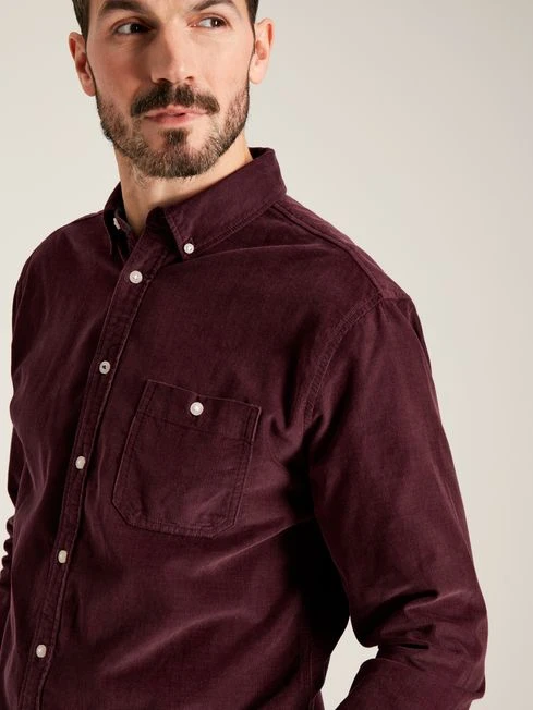 Miller Wine Classic Fit Cord Shirt - Image 4
