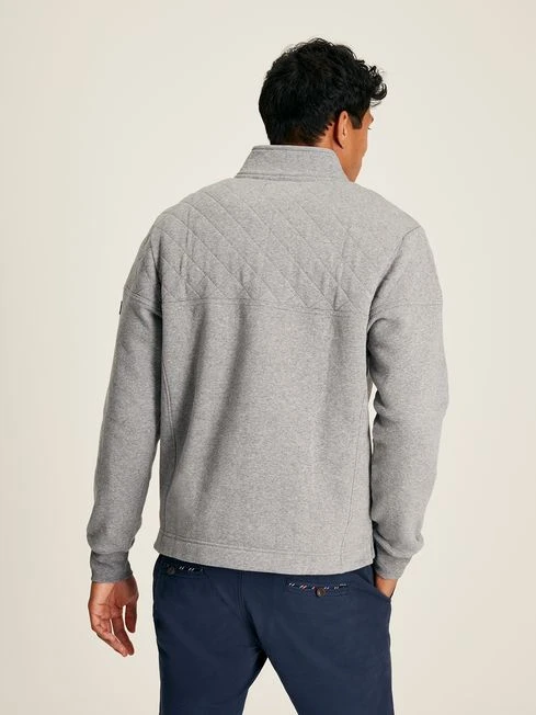 Grey Quarter Zip Sweater - Image 2
