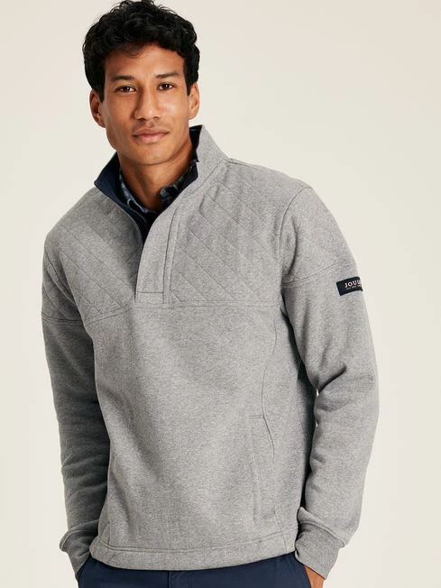 Grey Quarter Zip Sweater - Image 3