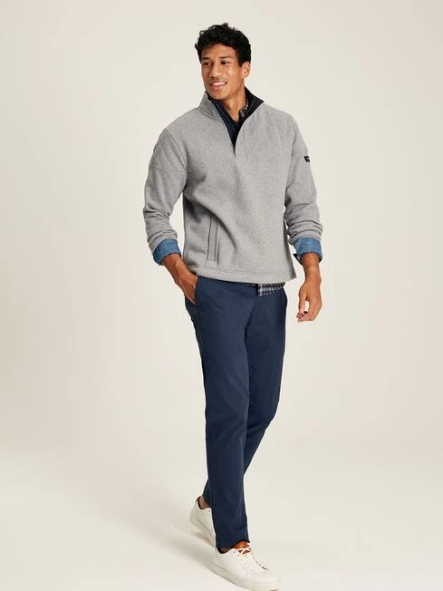 Grey Quarter Zip Sweater - Image 4