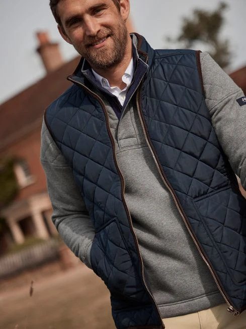 Blue Quilted Gilet - Image 5