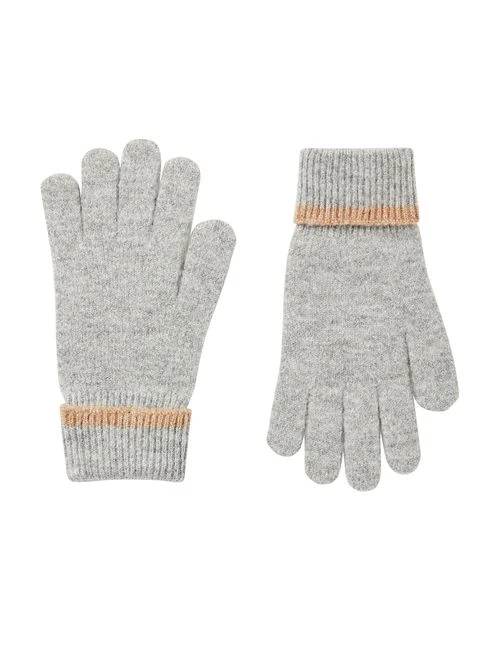 Grey Knitted Gloves - Image 3