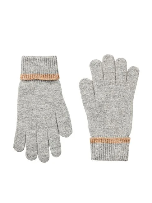 Grey Knitted Gloves - Image 4