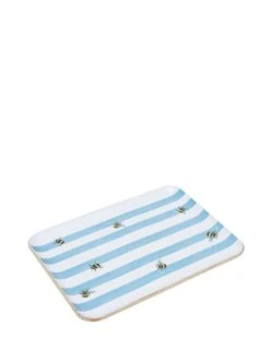 Blue Willwood Bee Striped Tray