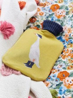Gold Delia Duck Hot Water Bottle