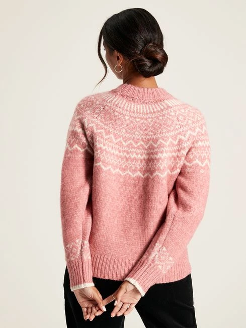 Pink Fair Isle Jumper - Image 3