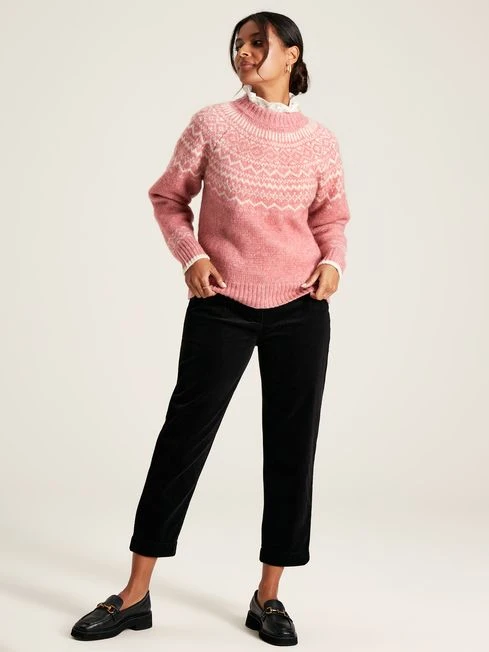 Pink Fair Isle Jumper - Image 4