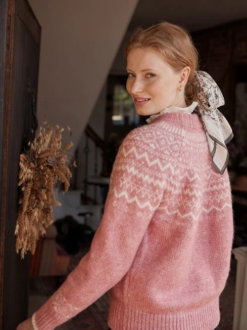 Pink Fair Isle Jumper - Image 8