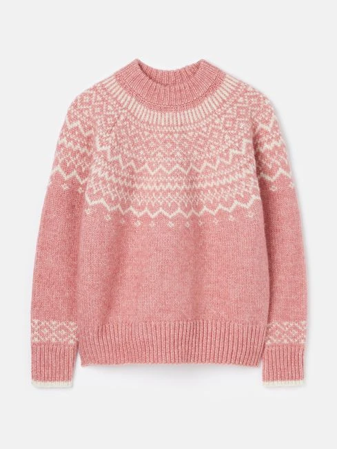 Pink Fair Isle Jumper - Image 9