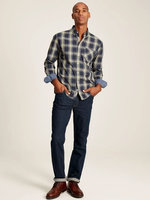 Green Long Sleeve Classic Fit Poplin Shirt - Image 5