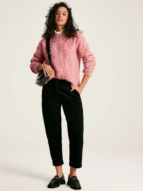 Pink Cable Knit Jumper - Image 3